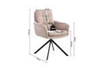 Chaise-Luna-sable-9190-12-dimensions-Rousseau