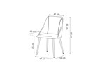 Chaise-Mara-9655-1-velourse-vert-pieds-noirs-schema-Rousseau