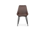 Chaise-Mirano-9611-1-tissu-brun-front-Rousseau
