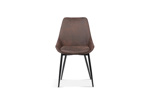 Chaise-Mirano-9611-1-tissu-brun-front-Rousseau