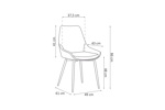 Chaise-Mirano-9611-1-tissu-brun-schema-Rousseau
