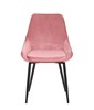 Chaise-Mirano-9611-7-velours-rose-front-Rousseau