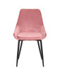 Chaise-Mirano-9611-7-velours-rose-front-Rousseau