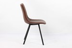 Chaise-Oslo-9085-1-simili-cuir-brun-side-Rousseau