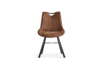 Chaise-Pablo-9105-1-simili-cuir-brun-fonce-front-Rousseau