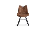 Chaise-Pablo-9105-1-simili-cuir-brun-fonce-front-Rousseau