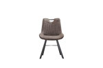 Chaise-Pablo-9105-3-simili-cuir-gris-clair-front-Rousseau