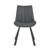 Chaise-ST1913-simili-cuir-vintage-anthracite-front-Bauwens-GBO
