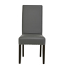 Chaise-ST1916-simili-cuir-gris-front-Bauwens