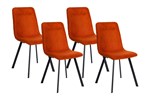 Chaise-ST2307-tissu-orange-set-GBO