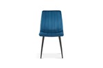Chaise-Willis-9660-velours-bleu-front-Rousseau