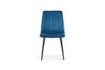 Chaise-Willis-9660-velours-bleu-front-Rousseau