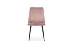 Chaise-Willis-9660-velours-rose-front-Rousseau