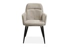 Chaise-accoudoirs-Donna-tissu-toffee-front-Maxfurn