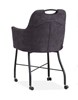 Chaise-accoudoirs-Floria-tissu-Luxor-anthracite-roulettes-back-Maxfurn