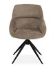 Chaise-accoudoirs-Lake-tissu-taupe-front-Maxfurn