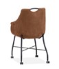 Chaise-accoudoirs-Promise-tissu-Luxor-cognac-back-Maxfurn