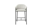Chaise-bar-5655-12-gris-clair-Hugo-front-Rousseau