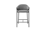 Chaise-bar-5655-13-gris-fonce-Hugo-front-Rousseau