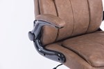 Chaise-bureau-Buffalo-Senior-simili-cuir-brun-accoudoir-A.L.kids