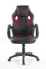 Chaise-bureau-Pilot-simili-cuir-noir-rouge-front-A.L.kids