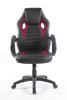 Chaise-bureau-Pilot-simili-cuir-noir-rouge-front-A.L.kids