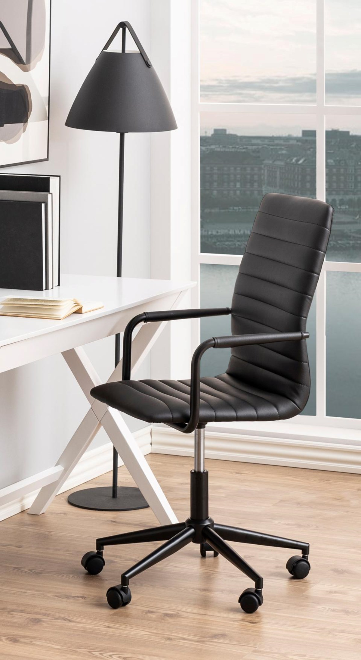 Chaise de bureau Winslow - noir - Meubles Crack