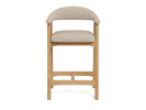 Chaise-de-bar-Addi-tissu-caso-sable-4-pieds-hevea-laque-front-Actona