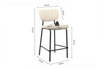 Chaise-de-bar-Antura-beige-5635-2-dimensions-Rousseau