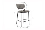 Chaise-de-bar-Antura-gris-fonce-5635-4-dimensions-Rousseau