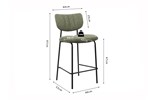 Chaise-de-bar-Antura-vert-5635-5-dimensions-Rousseau