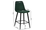 Chaise-de-bar-Boy-5545-1-velours-vert-pieds-noirs-02-Rousseau
