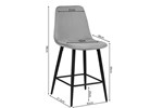 Chaise-de-bar-Boy-5545-3-velours-gris-pieds-noirs-02-Rousseau
