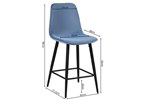 Chaise-de-bar-Boy-5545-6-velours-bleu-clair-pieds-noirs-02-Rousseau