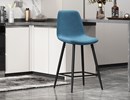 Chaise-de-bar-Boy-5545-6-velours-bleu-clair-pieds-noirs-03-Rousseau