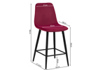Chaise-de-bar-Boy-5545-8-velours-bordeau-pieds-noirs-02-Rousseau