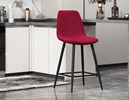 Chaise-de-bar-Boy-5545-8-velours-bordeau-pieds-noirs-03-Rousseau