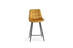 Chaise-de-bar-Juta-5540-velours-or-front-Rousseau