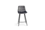 Chaise-de-bar-Juta-5540-velours-taupe-front-Rousseau