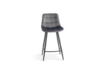 Chaise-de-bar-Juta-5540-velours-taupe-front-Rousseau