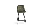 Chaise-de-bar-Juta-5540-velours-vert-front-Rousseau