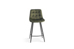 Chaise-de-bar-Juta-5540-velours-vert-front-Rousseau