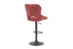 Chaise-de-bar-pivotante-Mori-5660-5-tissu-rouge-03-Rousseau