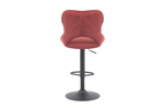 Chaise-de-bar-pivotante-Mori-5660-5-tissu-rouge-04-Rousseau