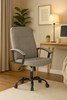 Chaise-de-bureau-Brenda-QZY-2526F-tissu-gris-clair-Crack-Home-FLAIR