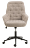 Chaise-de-bureau-Erik-tissu-beige-front-Actona