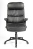 Chaise-de-bureau-Wave-simili-cuir-noir-front-AL-Kids