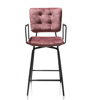 Chaise-haute-accoudoirs-Manou-36690-tissu-Karese-burgundy-03-HendersHazel