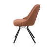 Chaise-poignee-Eefje-tissu-brun-kibo-cognac-pieds-metal-noir-29962COG-side-Habufa