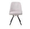 Chaise-poignee-Eefje-tissu-gris-clair-kibo-light-grijs-pieds-metal-noir-29962LGR-front-Habufa